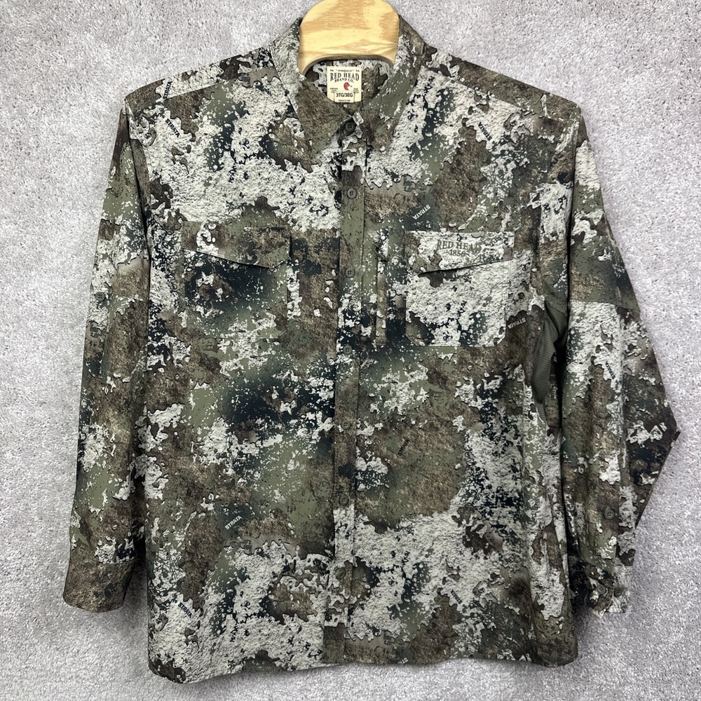 Red Head Hunting Shirt Mens 3XL Camo Button Down‎ Long Sleeve Outdoor Gear